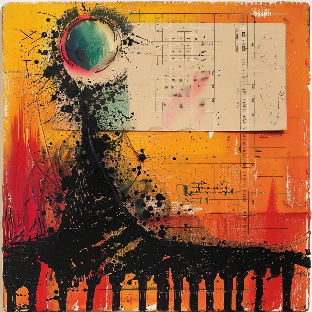 abstract  expressionism  spiritual  occult  technicolor  introspective  artwork  painting  orange  black 973952