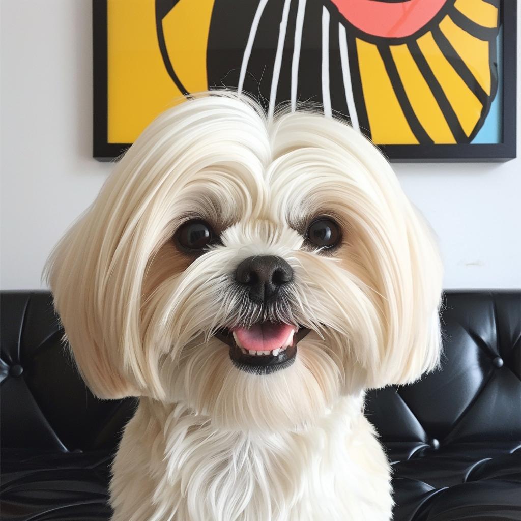 dog  maltipoo  pet  couch  adorable  white  interior  cute  domestic  companion 973330