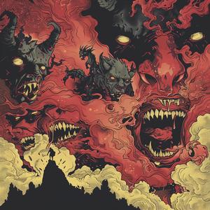 album  cover  demons  surreal  chaos  symbolist  risograph  disintegration  creative  hyper-realistic 1078093