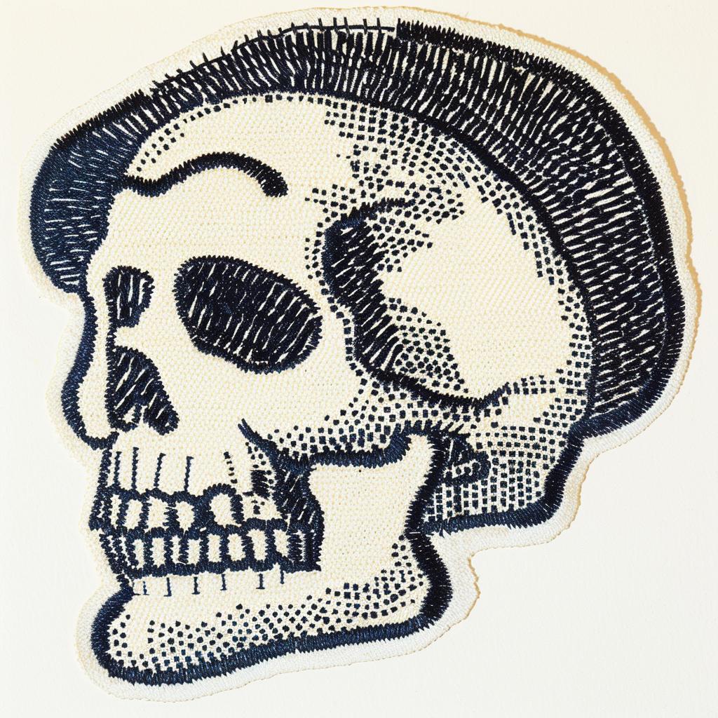 skull  hat  patch  chenille  streetwear  cool  design  minimal  simple  white 961195
