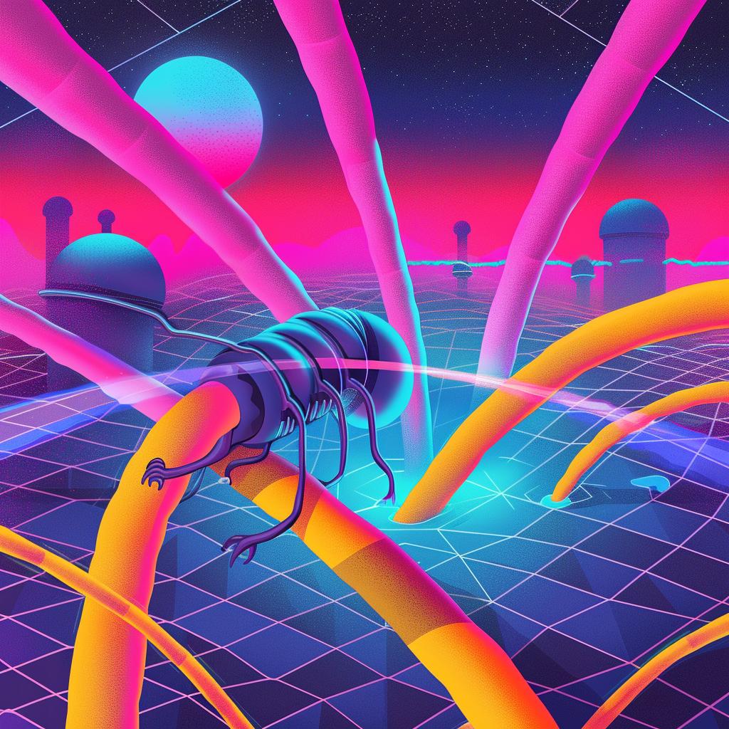illustration  futuristic  city  neon  lights  urban  colorful  modern  dynamic  creative 967674