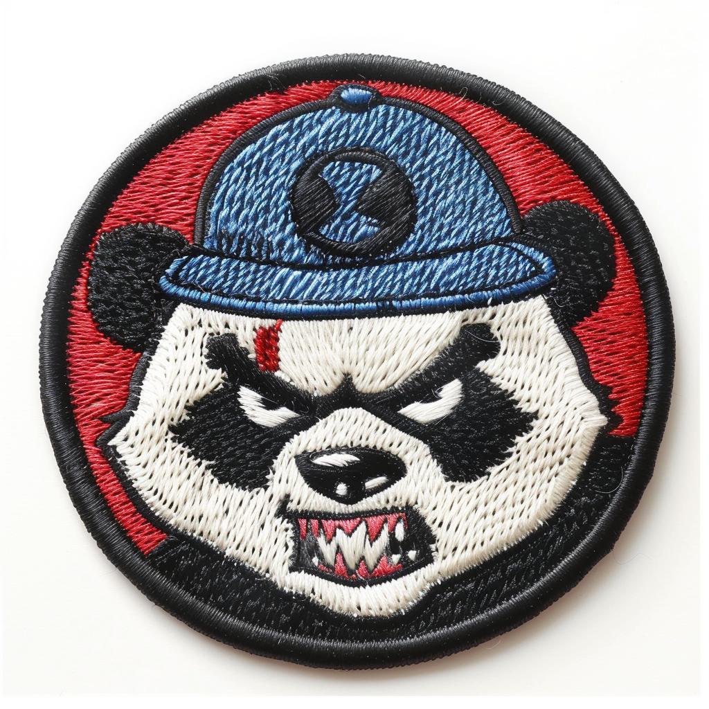 patch  panda  chenille  angry  cap  stitch  streetwear  colorful  minimal  embroidery 954939