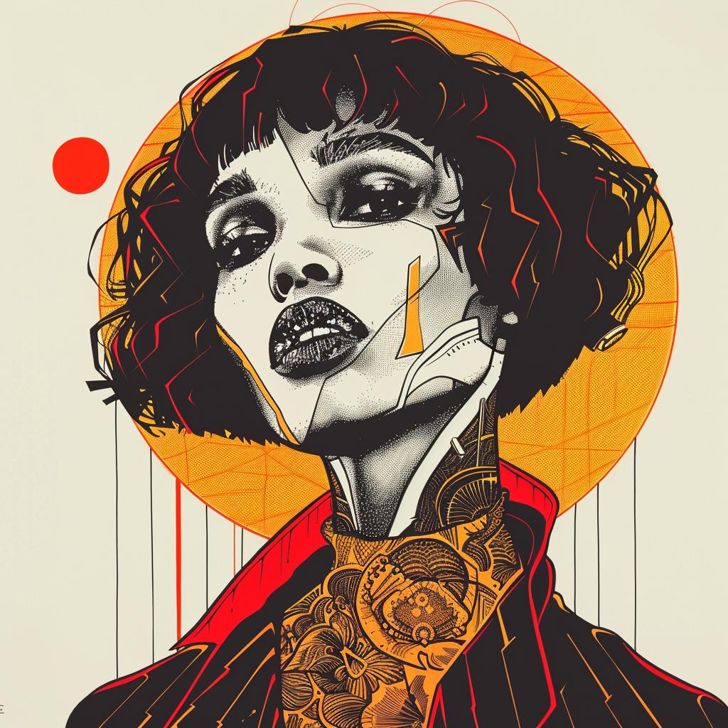 PopArt  Kerry  Washington  model  tattoos  sun  Troy  Brooks  digital  white 938753
