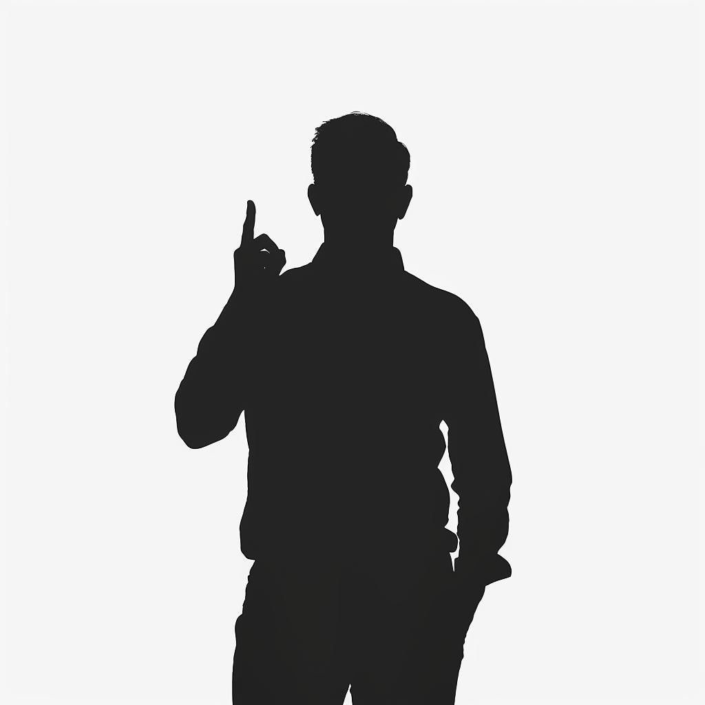 silhouette  man  ASL  illustration  black  white  pointing  finger  sign  gesture 954149