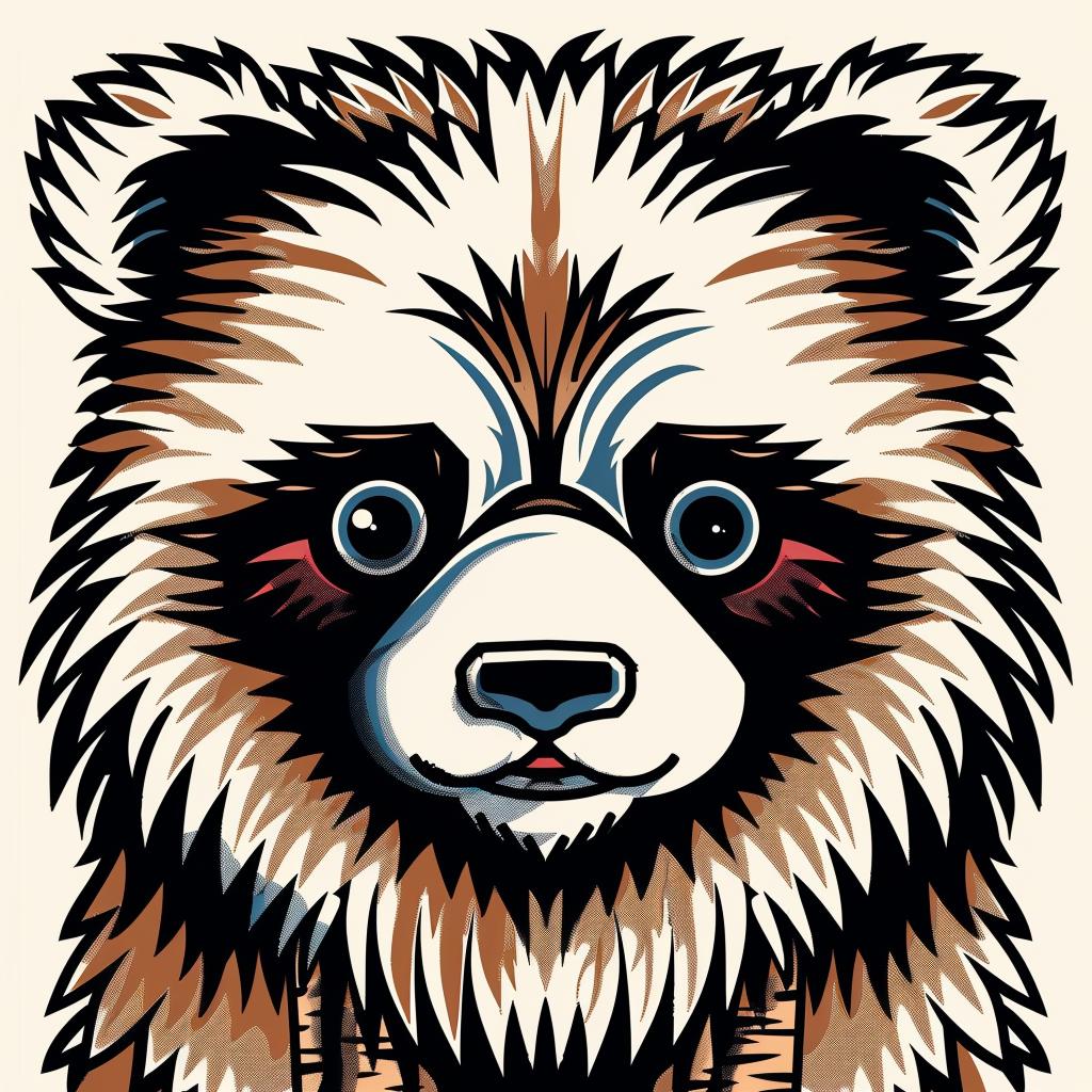 red  panda  bear  long  nose  big  eyes  animal  cute  cartoon 962427