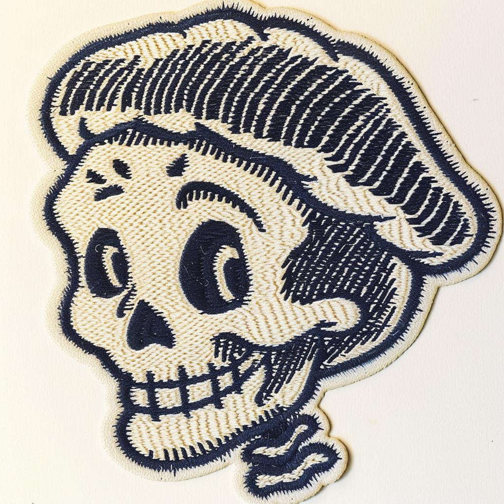 patch  skull  beret  kawaii  streetwear  simple  design  cool  minimal  art 961175