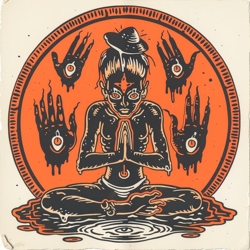 provocative  art  poster  Indian  dark  spiritual  naturalistic  terror  occult  introspective 935015