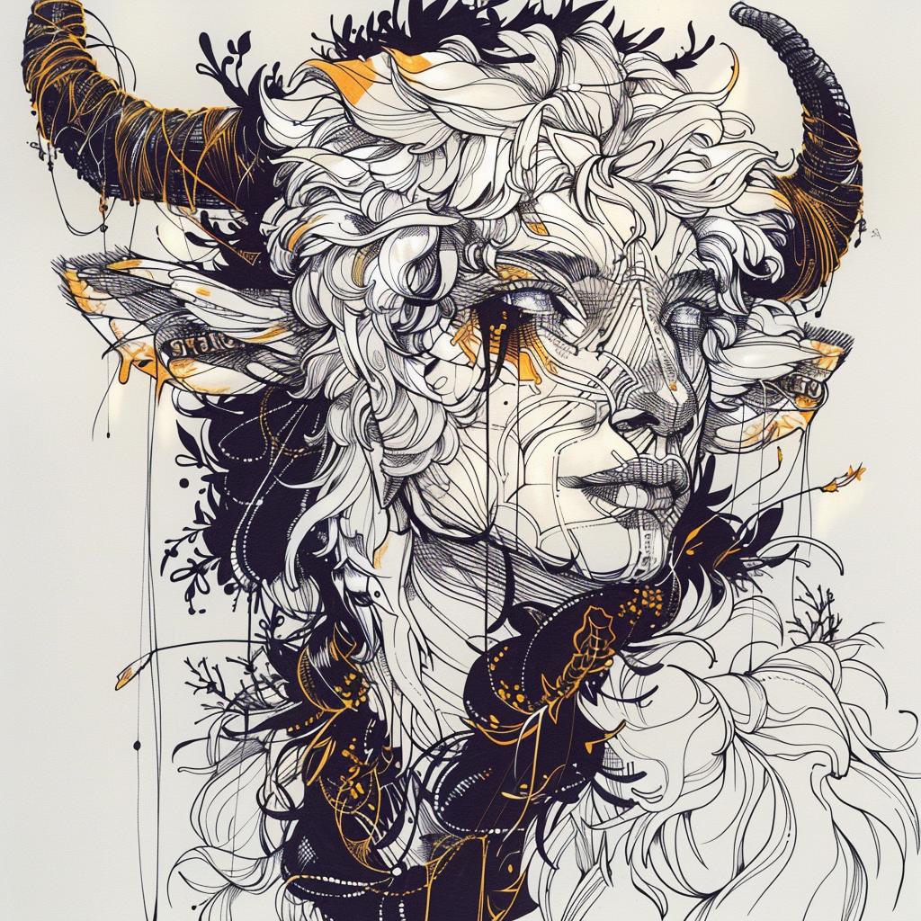 mythical  creature  horns  whimsical  fantasy  art  hybrid  illustration  nature  unique 952929
