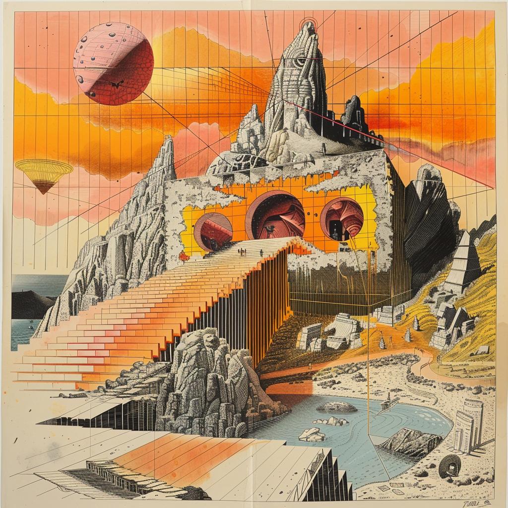 album  art  mountain  futuristic  man  landscape  detailed  creative  artsy  intricate 1035534