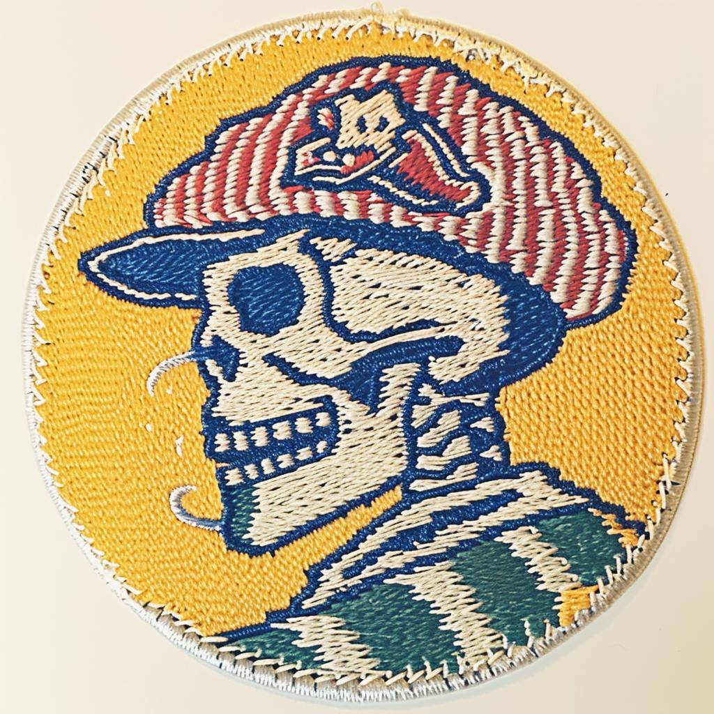 patch  skull  hat  chenille  streetwear  hip-hop  creative  minimal  stitches  symbol 961133