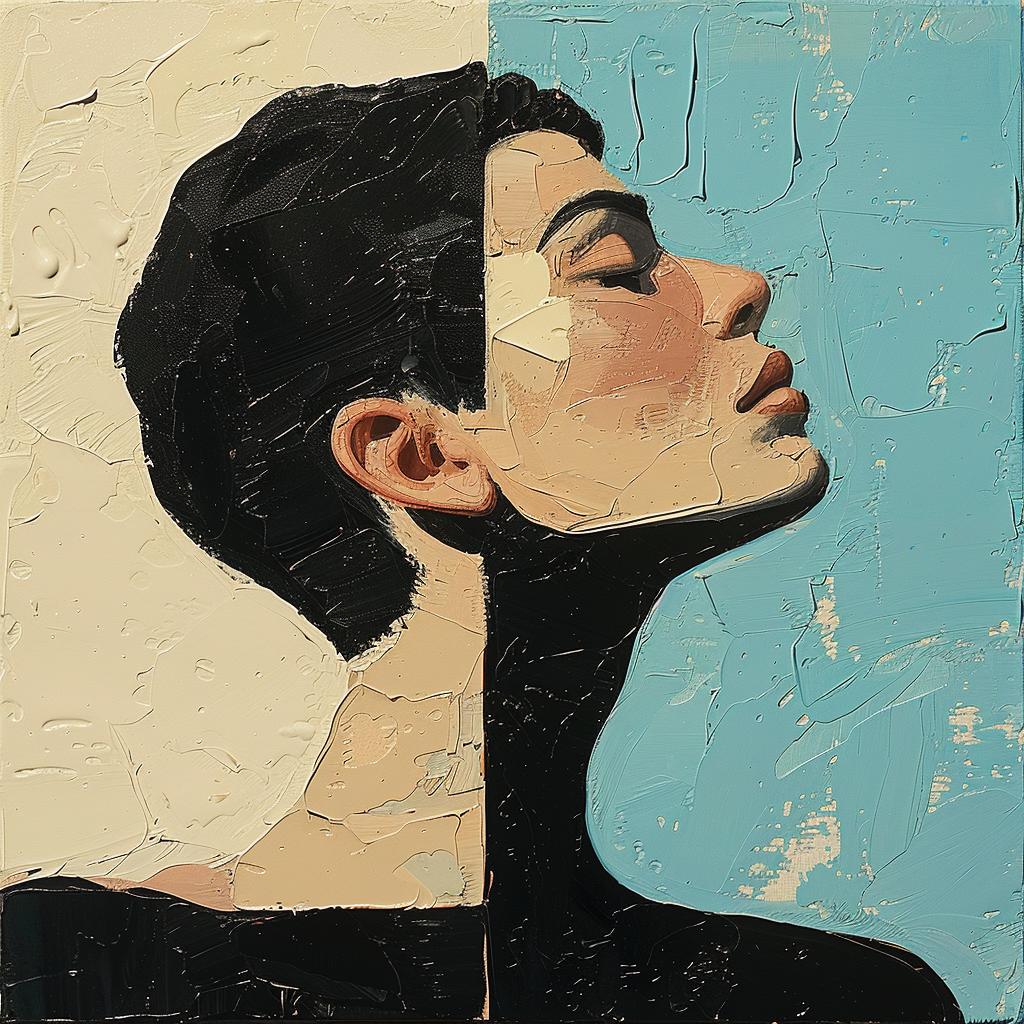 album  cover  woman  head  colorful  pose  artistic  impasto  1980s  expression 963545