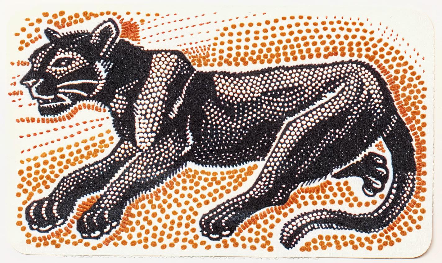 panther  embroidery  leap  muscular  predatory  black  agility  strength  motion  art 961032