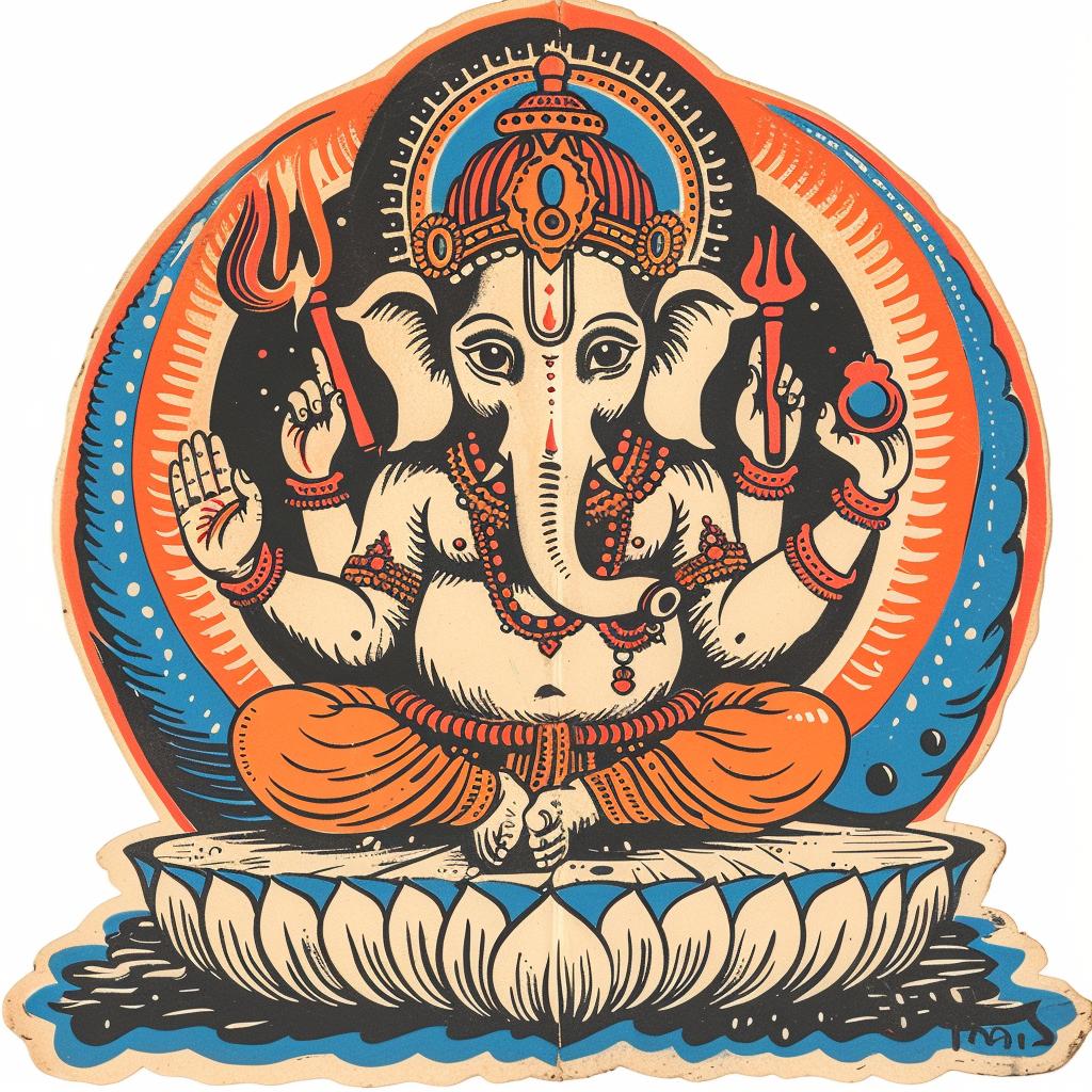 provocative  art  Ganesha  cosmic  elaborate  costumes  spiritual  mythology  vivid  colorful 935401