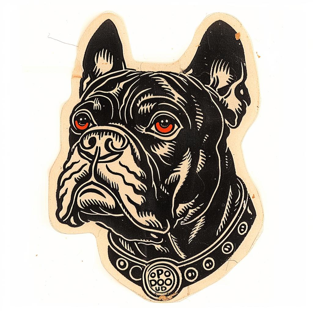 cane  corso  sticker  dog  red  eyes  graphic  design  illustration  white  background 942837