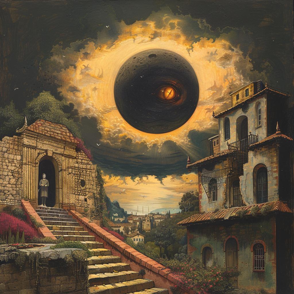 surreal  album  cover  introspective  spiritual  occult  technicolor  dreamlike  fantasy  ball 975472