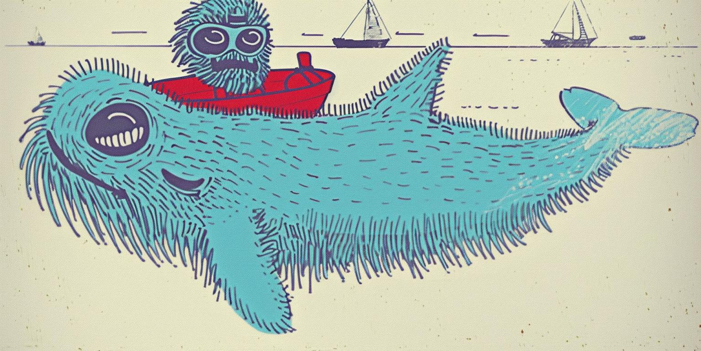 whale  underwater  cartoon  boat  ocean  marine  playful  sea  artwork  vibrant 940521
