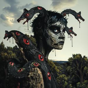 woman  snake  head  eyes  face  surreal  mythical  fantasy  artwork  emek 1073686