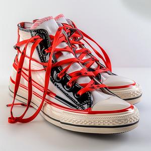 حذاء رياضي هجين Nike Airi Jordan Converse أحمر تصوير استوديو أسود 1038055