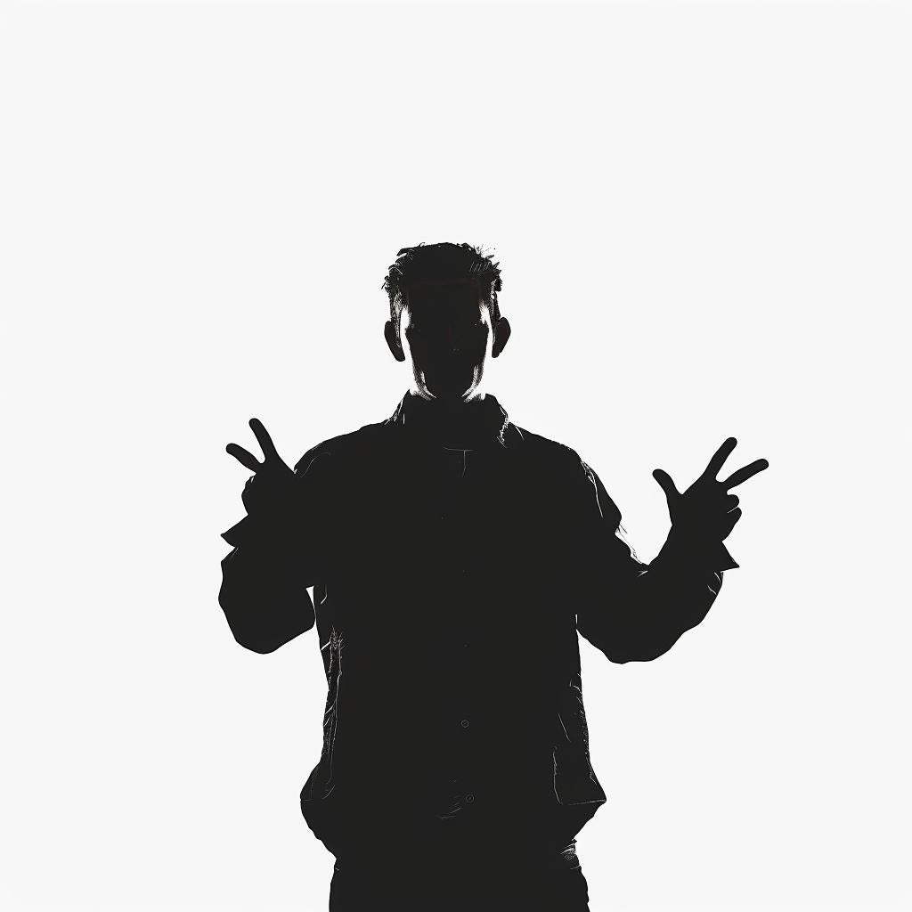 silhouette  man  sign  language  illustration  black  gesture  portrait  minimal  art 954109