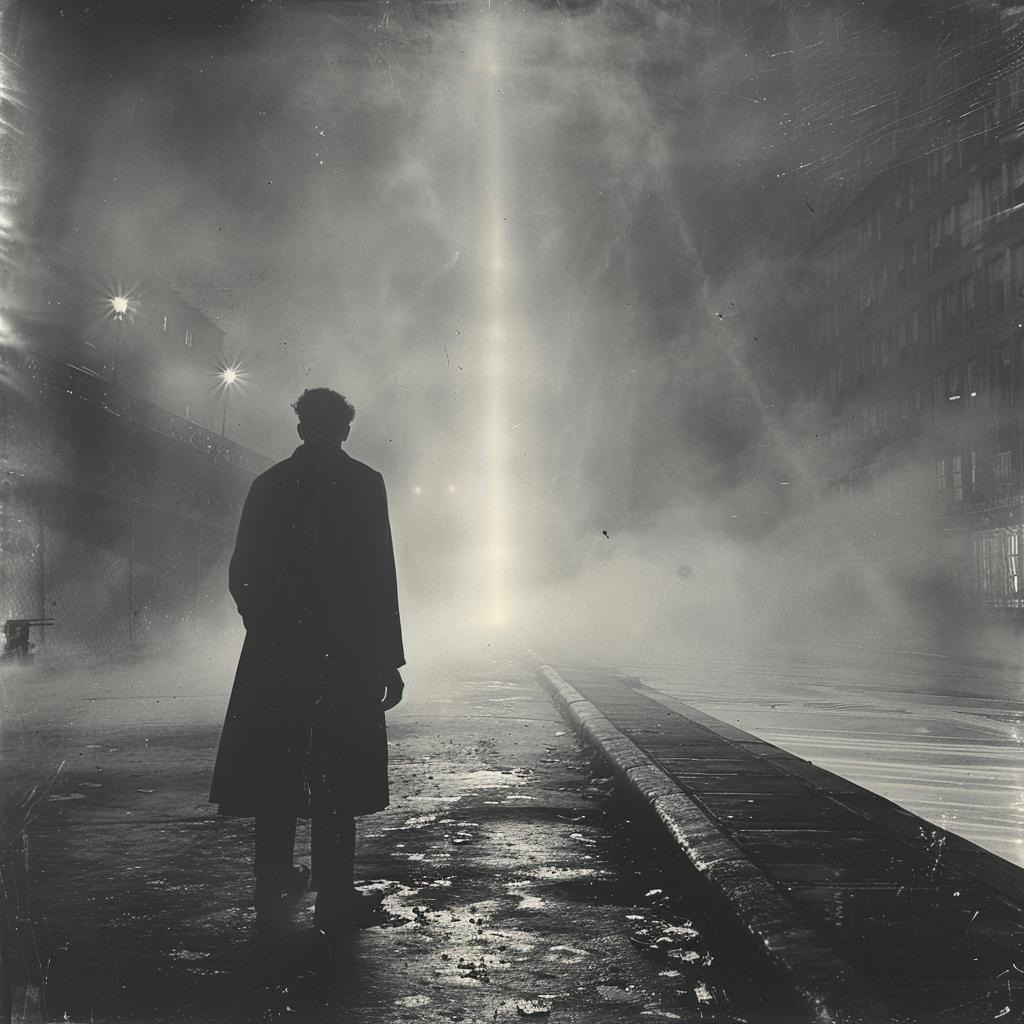 monochromatic  surreal  lifestyle  NYC  cyborg  focus  lighting  glow  volumetric  horror 1032238