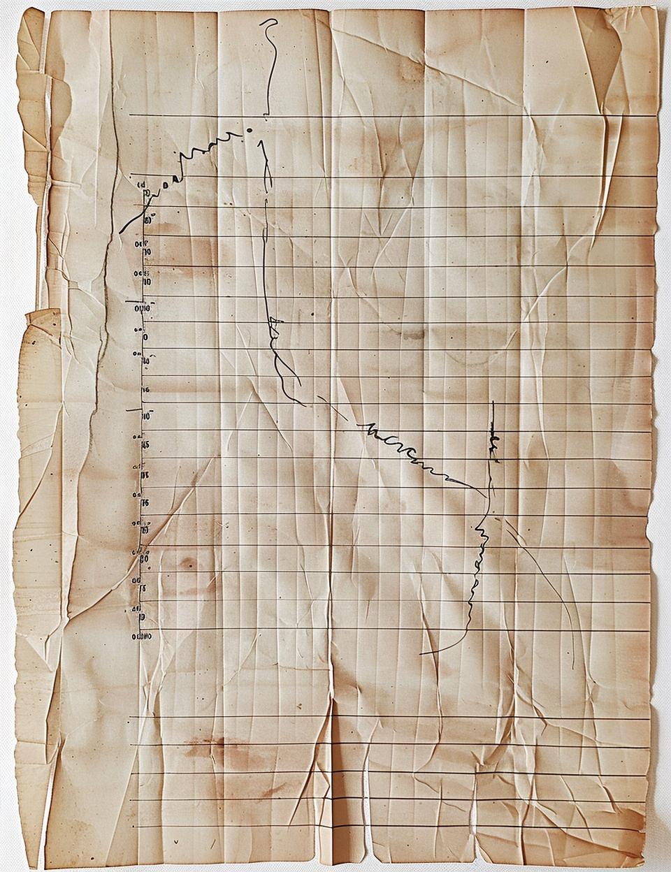 vintage  lined  paper  map  scuffed  tape  finland  1855  scotch  markings 961829