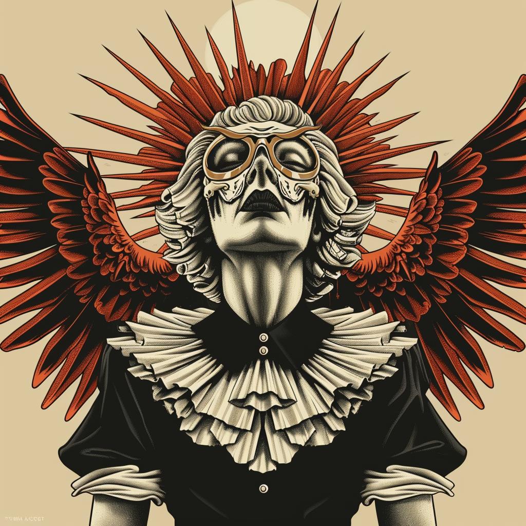 woman  wings  occult  spiritual  dark  art  introspective  provocative  naturalistic  poster 933402