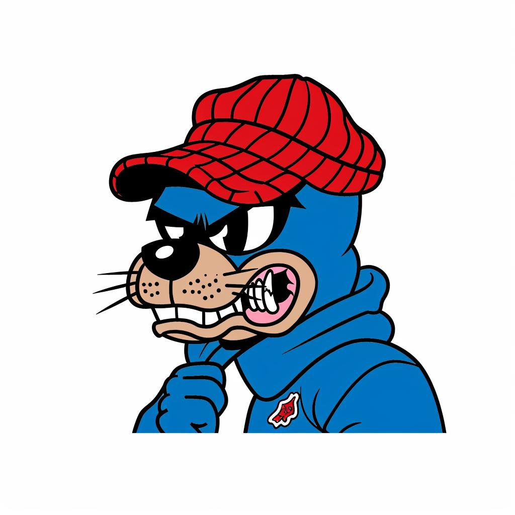 animal  character  streetwear  aggressive  cartoon  urban  minimal  cap  jacket  bold 958952