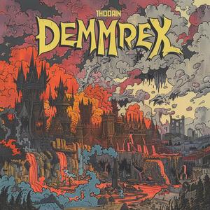 album  cover  castle  demons  surreal  chaos  symbolist  risograph  creative  hyper-realistic 1078091