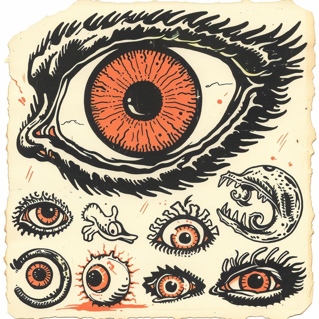provocative  art  introspective  naturalistic  spiritual  terror  dark  occult  eye  illustration 932206
