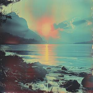 chromolithography  sunset  water  rocks  trees  landscape  Ansel  Adams  scenery  nature 1039503