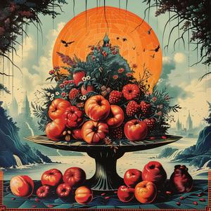 fruit  table  orange  background  painting  chromolithography  artwork  still-life  color  composition 1049505