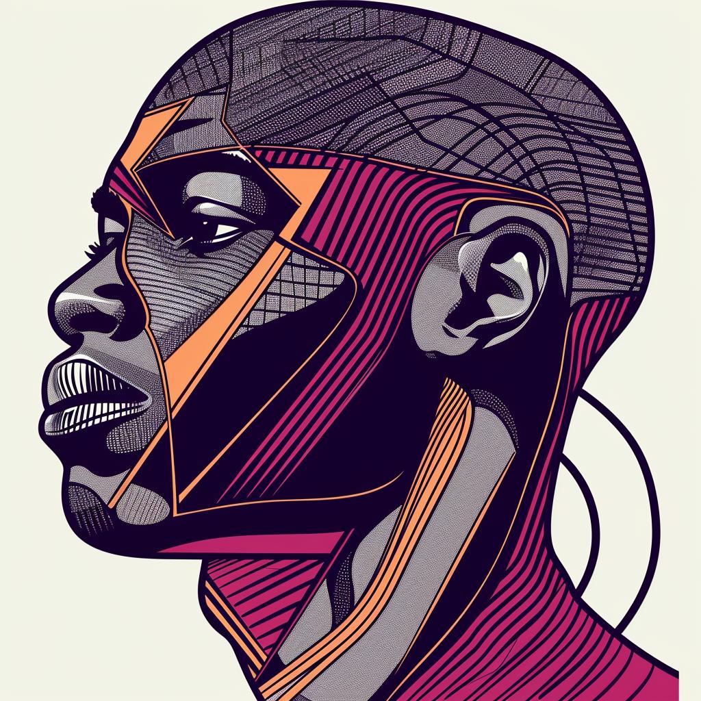 PopArt  african-american  bald  geometric  pattern  male  portrait  graphic  colorful  modern 937902