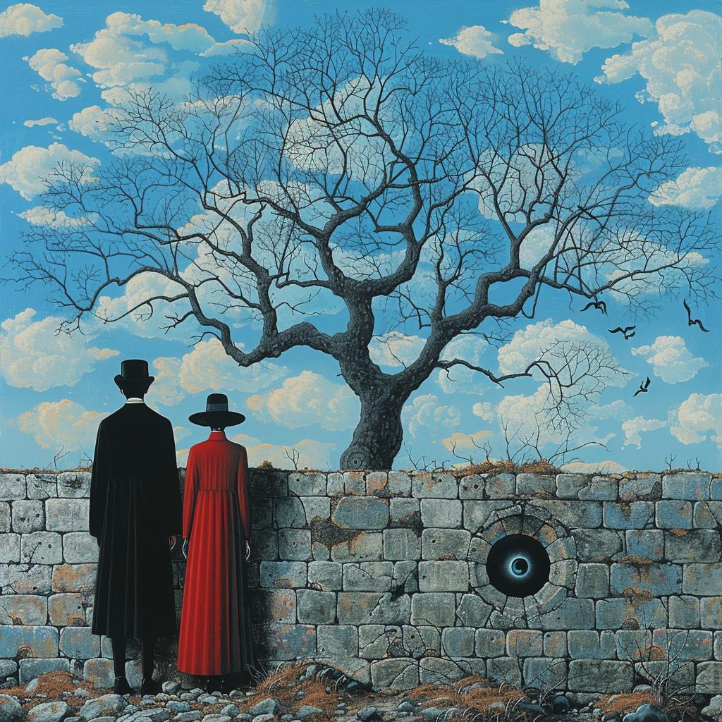 album  art  Sandy Skoglund  Risograph  painting  people  stone  wall  Mitsumasa Anno  horror 1026365