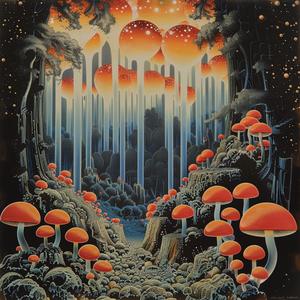 mushroom  kingdom  oil  canvas  colorful  fantasy  art  illustration  whimsical  nature 1040770