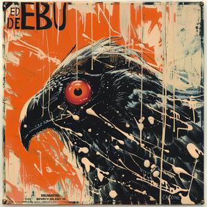eagle  red  eyes  painting  encaustic  art  bird  wildlife  colorful  detailed 1065636