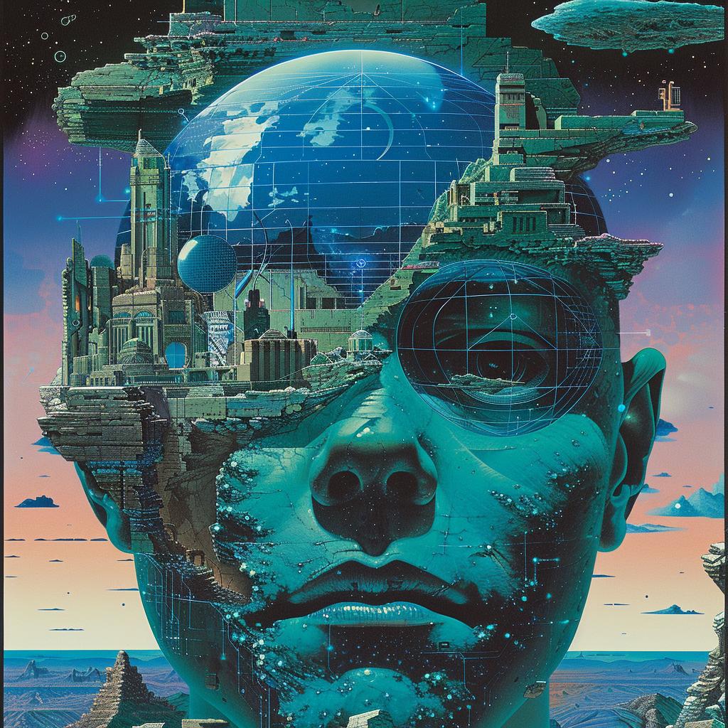 album  art  artist  1980s  electro  synthwave  trippy  geometric  colors  design 960756