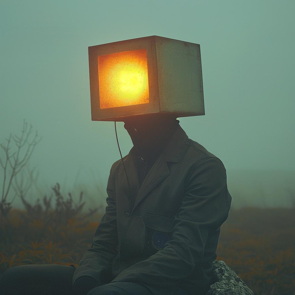 surreal  sci-fi  photo  man  rock  unusual  headbox  lighting  oddity  color 965700
