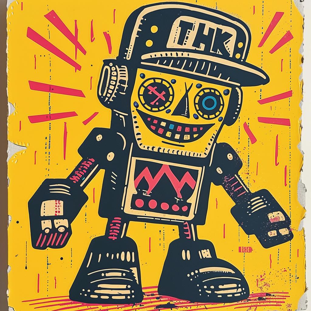 robot  vintage  aggressive  streetwise  minimal  urban  culture  personification  headwear  canvas 949502