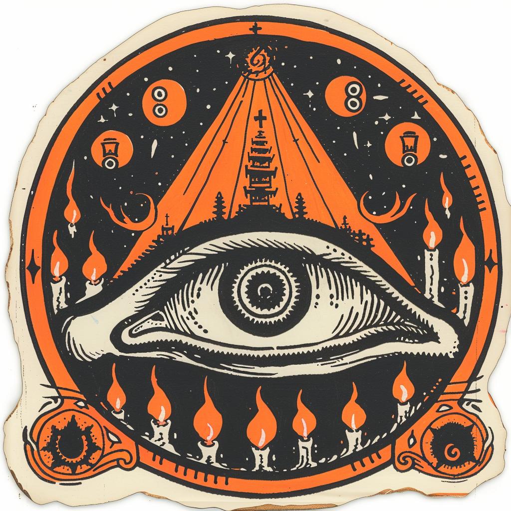 art  provocative  introspective  spiritual  dark  occult  terror  naturalistic  emek  sticker 934973