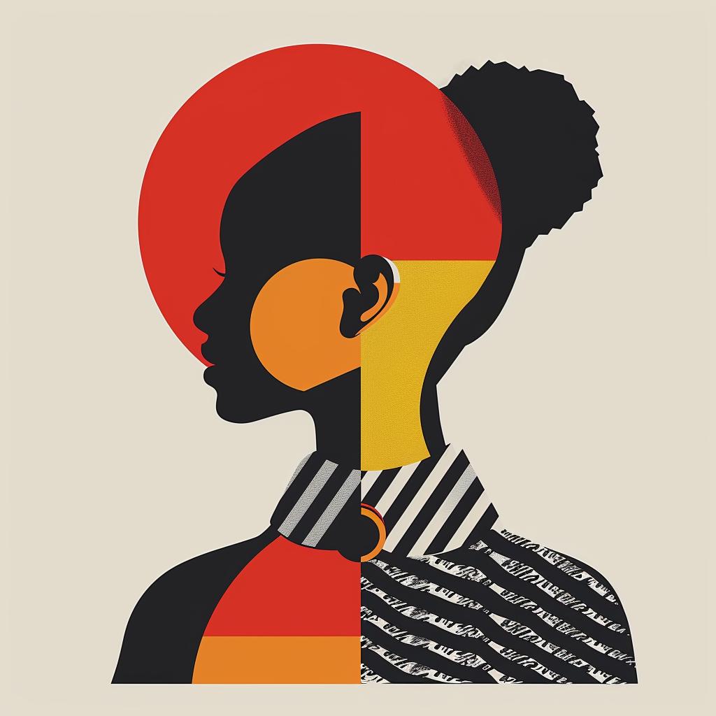 abstract  elegance  minimalist  portrait  colorful  style  modern  geometric  art  illustration 929135