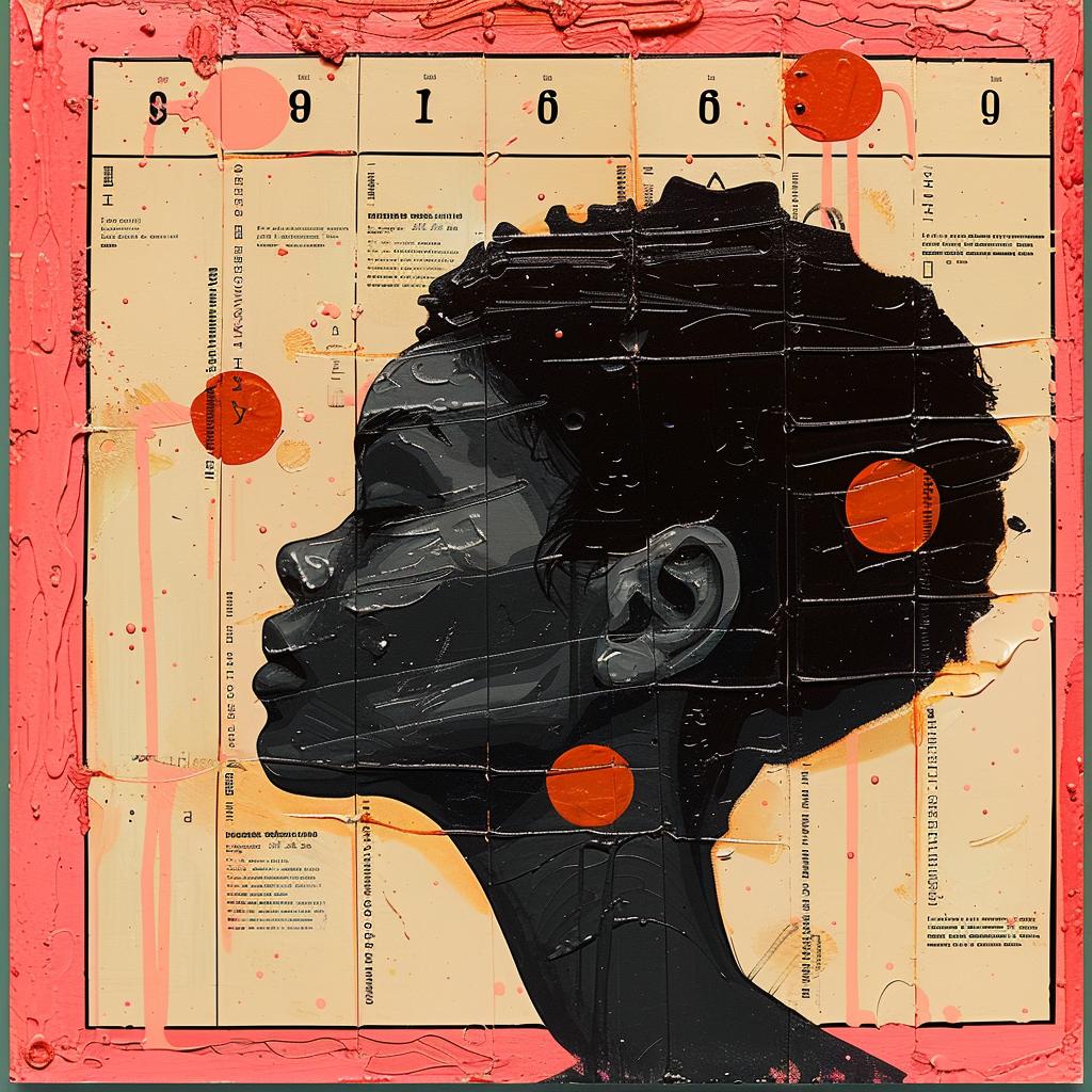 woman  1980s  album  cover  Joan  Cornella  impasto  African-American  painting  colorful 963478