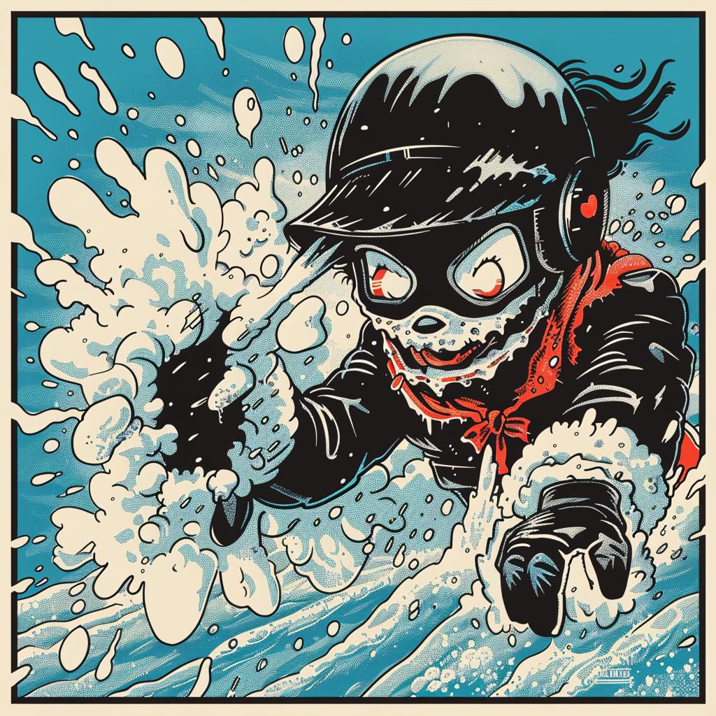 poster  band  character  snowboard  cartoon  Chris  Bachalo  design  happy  fun 925911