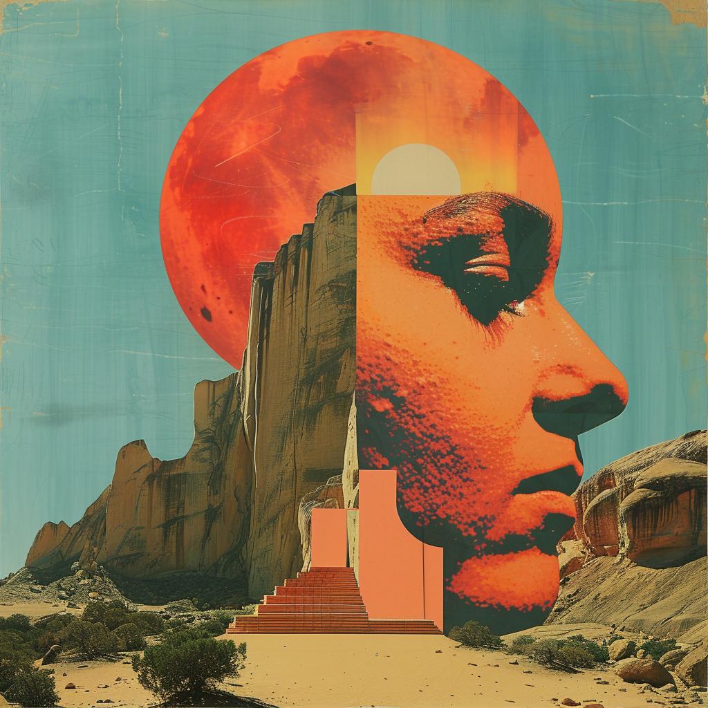 album  collage  woman  sun  horror  art  provoking  Trompe-lœil  Risograph  influences 1026341
