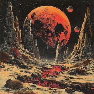 album  cover  surreal  occult  technicolor  risograph  symbolist  screenprint  fantasy  dark 1079052