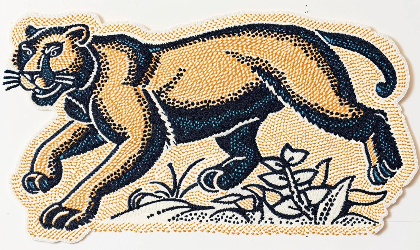 tiger  drawing  art  nature  wildlife  black  dynamic  motion  anatomy  embroidery 961037