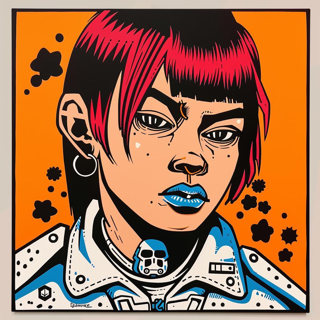 popart  illustration  girl  redhair  vibrant  colorful  contemporary  digital  portrait  youth 1022994