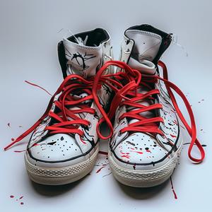 sneakers  white  red  laces  hybrid  modern  studio  photography  design  fashion 1038067
