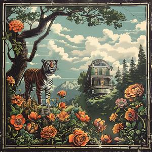poster  movie  tiger  chromolithography  art  design  colorful  print  visual  graphic 1059954