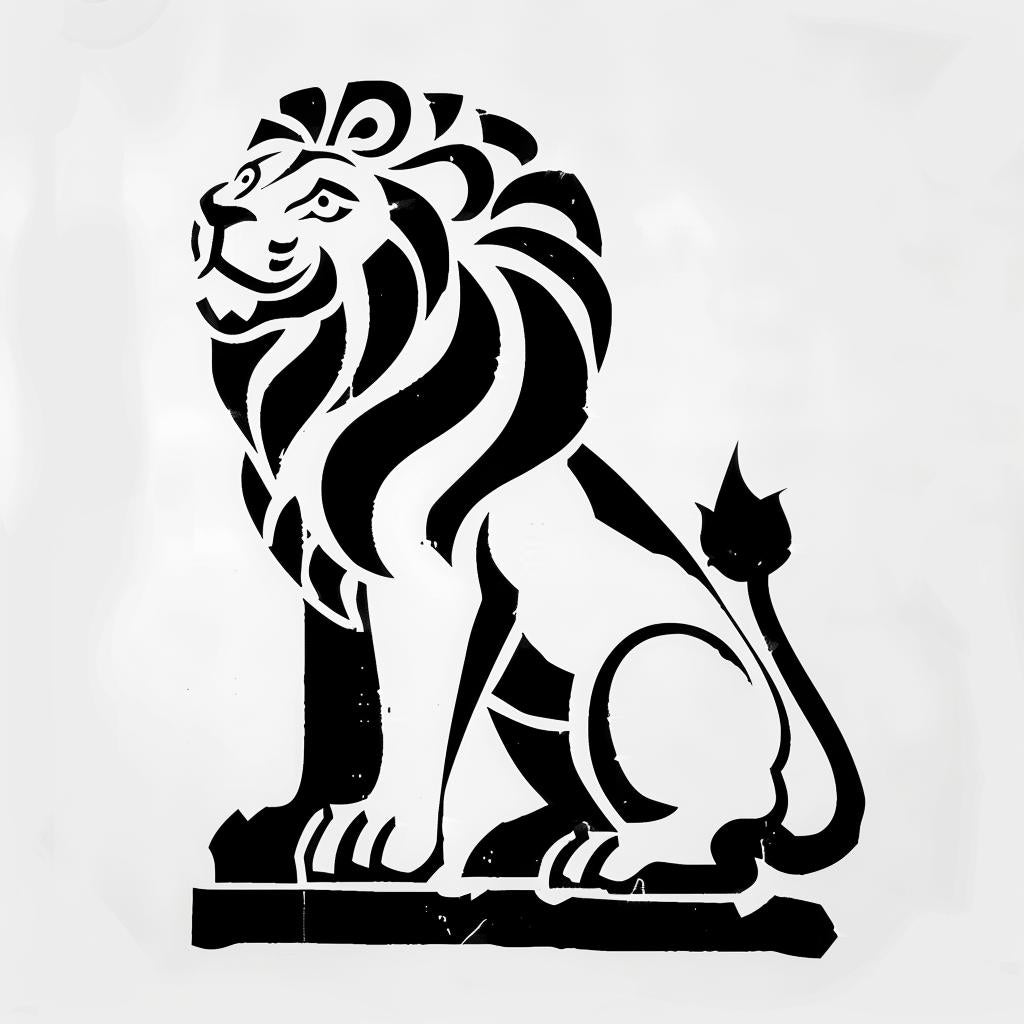 lion  wildlife  animal  portrait  regal  majestic  white  background  feline  king 943079