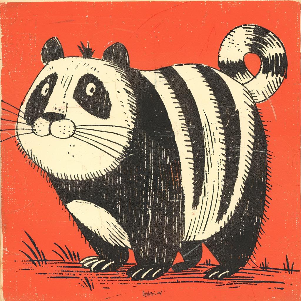 panda  tiger  hybrid  illustration  book  cover  colorful  whimsical  design  fantasy 923045